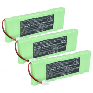 vhbw 3x Batterie compatible avec Roto ZRO RT SF G4, ZRO RT SF G3 motorisation de volet, porte, portail (1800mAh, 12V, NiMH) - Neuf