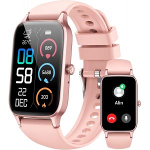 Montre Intelligente Pour Homme Et Femme, Montre Intelligente Hd De 3,9 Cm Pour Répondre/Passer Des Appels, Montre De Fitness 2025 Avec Moniteur De Fréquence Cardiaque Spo2, Moniteur De Sommeil - Neuf