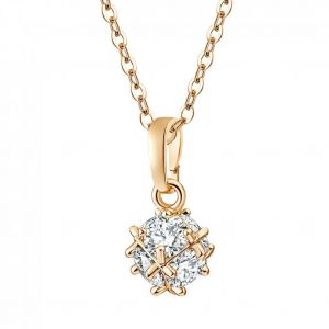 Femmes Mode Fait Main Zircon D&eacute;coration Pendentif Cuivre Cha&icirc;ne Collier Bijoux Cadeau - Neuf