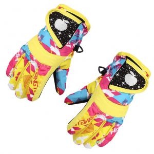 Mitaines D'hiver Coupe-Vent Impermeables Pour Enfants, Gants De Ski Doubles En Polaire, Epais Et Chauds Pour Garcons Et Filles, Cyclisme, Patinage, Ski - Neuf
