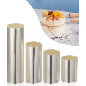 Kal-Pieces Rodoide Transparent Patisserie 6cm/8cm/10cm/15cm X 10 M Acetate Film,Film Protecteur Pour Les Bordures De G&acirc;teaux,Pour Les Anneaux De D&eacute;coration Des G&acirc;teaux &Agrave; La Mousse Au Chocolat - Neuf