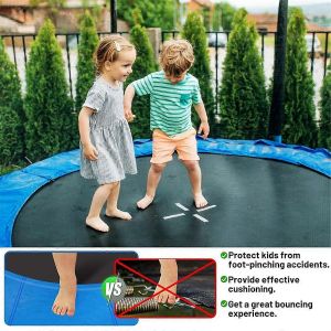 Coussin De Trampoline,Couvercle De Ressort De Remplacement De 8 Pieds,Coussin De Protection Des Bords - Neuf