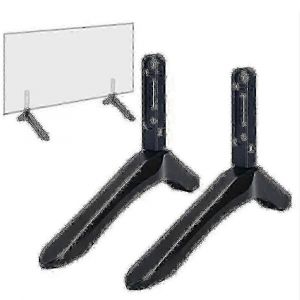 Meuble TV universel Support de t&eacute;l&eacute;vision en m&eacute;tal Support de table compatible 32-65 pouces Tv - Neuf