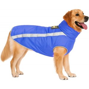 Waterproof Winter Dog Coat,Winter Reflective Jacket With Fleece Lining,Windproof Dog Jacket For Small Medium Large Dogs Clothes Adjustable With Harness Hole.[P503] - Neuf