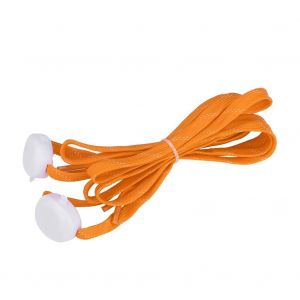 Led Flash Lumineux Lumi&egrave;re Lueur Sangle Lacet Lacet Batterie Aliment&eacute; (Orange) - Neuf