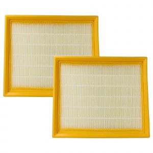 vhbw filtre compatible avec Protool Festool VCP 480 E-M AC, 360 E-M, 480 E-L AC, 480 AC aspirateur - filtre HEPA blanc / jaune - Neuf
