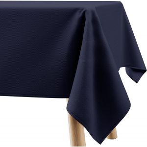 Sjzg-Nappe Carr&eacute; 110x110 Cm Bleu Marine Rembourr&eacute;e Ext&eacute;rieur Int&eacute;rieur Motif En Zigzag Verte - Neuf