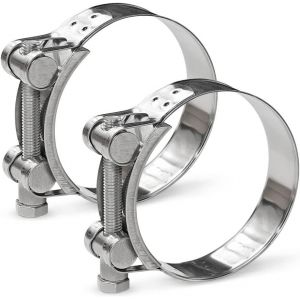 Kalanka-Fardeer Tuyau Clips,Collier De Serrage En T-Bolt,32-35mm,Pour Famille Tuyau D'eau, R&eacute;servoir De Gaz, Tube D'automobiles,Lot De 2 - Neuf