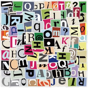 Lot De 100 Autocollants En Forme De Lettres De L'alphabet Pour Scrapbooking, Boîtes Aux Lettres, Étui De Voyage, Ordinateur Portable, Planificateurs, Calendriers, Scrapbooking - Neuf