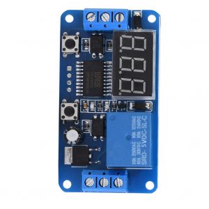 Module de commutation de controle d'automatisation PLC a relais temporise numerique a affichage LED (5 V) - Neuf