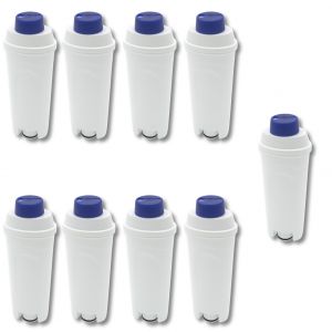 SOS Accessoire Lot de 9 Filtre &agrave; eau pour Delonghi DLSC002 Certifi&eacute; T&Uuml;V pour DLSC002 SER3017 & 5513292811 ECAM ESAM ETAM Cafeti&egrave;re Machine &agrave; Caf&eacute; (5513292811 DELONGHI BEKO) - Neuf