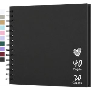 Album De Scrapbooking 20,5 X 20,5 Cm Avec Papier Kraft &Agrave; Couverture Rigide,Album Photo De 20 Feuilles,Album M&eacute;moire Pour Famille,Mariage.[P49] - Neuf