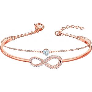 Eryi-Infini Bracelet Femme Argent Sterling 925 Bracelet Zircones Cubique Infinity Symbol Love Bracelets Réglable Bijoux Bracelets Avec C?ur Infini Cadeaux Pour Maman Épouse Fille Amie - Neuf