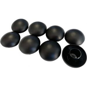 Lot De 8 Capuchons De Poteaux Noir 25mm Trampoline - Neuf