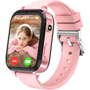 Montre Connectée Enfant Gps - Smartwatch 4g Pour Filles Et Garçons (3-12 Ans) : Tracker Enfant, Appels, Caméra 8w, Autonomie 3 Jours - Neuf