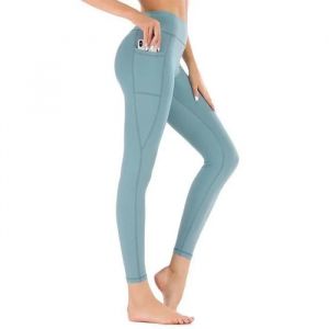 Legging De Sport Femme Fitness Yoga Stretch Taille Haute Vert - Respirant - Pour Gym Jogging - Neuf