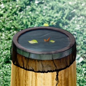 Baril De Pluie Couvrir Net, Pack De 2, Ajustable, Avec Cordon De Serrage Réglable, Pour Une Utilisation En Extérieur - Neuf