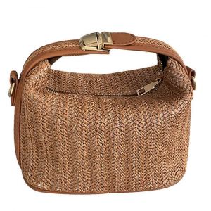 Les femmes de Paille d'Embrayage Sacs &agrave; main d'&Eacute;t&eacute; de Raphia Haut Poign&eacute;e de Paille, Sac &agrave; Bandouli&egrave;re Sac &agrave; main de Vacances Plage de Poche - Neuf