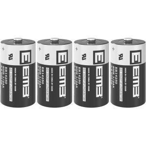 ER14250 3,6V Pile 1/2AA LS14250 Lithium Batterie Lot de 4 Pile 14250 XL-050F SB-AA02 TL-5902 TL-2150 pour Collier de Chien/Syst&egrave;mes de S&eacute;curit&eacute; Familiale/Syst&egrave;me d'alarme - Neuf