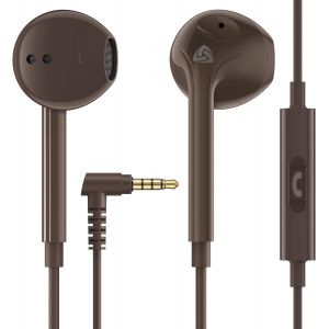 LORANKA-Zenith &Eacute;couteurs, Garantie 2 Ans, &Eacute;couteur Intra-Auriculaires Filaires, Casque avec Microphone, Compatible avec Tablettes et Ordinateurs Portables Samsung, Huawei, iPhone, MP3 Players - Marro - Neuf