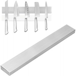 Kalanka-Porte-Couteau Magn&eacute;tique 30 Cm, Bande Magn&eacute;tique Pour Couteaux En Acier Inoxydable, Plaque Aimant&eacute;e Murale, Aucun Per&ccedil;age N&eacute;cessaire, Aimant Super Puissant, Adapt&eacute; &Agrave; Tous Les Couteaux - Neuf
