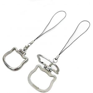 KAL-Support D'Anneau 2 Pcs, Boucle De Corde Brillante Pour Accessoires De T&eacute;l&eacute;phone Portable, Accessoires De Boucle De Dragonne De Support De T&eacute;l&eacute;phone Portable, Support De T&eacute;l&eacute;phone Portable Pliable - Neuf