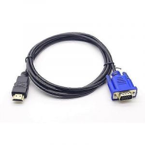 C&acirc;ble de conversion HDMI vers VGA 1080P C&acirc;ble HDMI vers VGA Adaptateur 1,8 m (sans puce) - Neuf