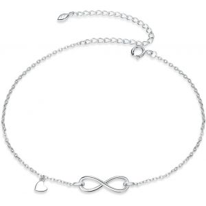 Kalsw-Bracelets De Cheville Papillon Etoiles Infin Boule Boho En Argent Sterling 925 Réglable Zirconium Chaîne De Pied Plage D'été Bijoux Pour Femmes Et Filles - Neuf