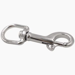 Asfasfq-Lot De 2 Mousquetons Pivotants Robustes En Acier Inoxydable 3#-316, Clips En Acier Inoxydable De Qualité Marine, Pour La Plongée, Porte-Clés, Laisse De Chien, Sangle D'appareil Photo, Corde À - Neuf