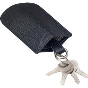 CAUC-Toby' Pochette Porte Cl&eacute; Cuir pour Hommes Femmes Mini Portefeuille Vintage &Eacute;tui &agrave; Cl&eacute;s Petite Trousse Organiser pour Sac &agrave; Main en Cuir V&eacute;ritable - Neuf