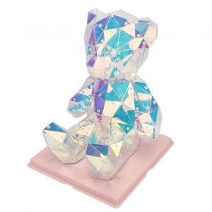 Ours Lumineux Avec Boite Cadeau Pet Film Colore Petit Ours Ornement Pour La Decoration De Festival - Neuf
