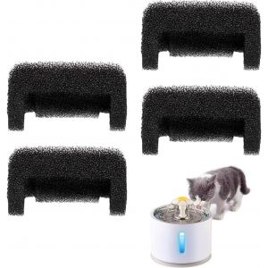 4pcs Filtres En Éponge Fontaine, Filtres En Mousse Fontaine Eau, Fontaine Mousse Éponge Pour Animaux, Filtre En Mousse De Remplacement Filtre Pour Fontaine À Eau Pour Chat Convient Fontaine À Chat - Neuf