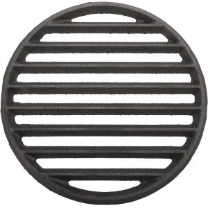 SUBZONAL-Grille de cuisson ronde en fonte &eacute;paisse, noire, durable, grille de four, grille &agrave; charbon, grille de chemin&eacute;e, pour barbecue et chemin&eacute;e, diam&egrave;tre : 27,5 cm, facile &agrave; utiliser - Neuf