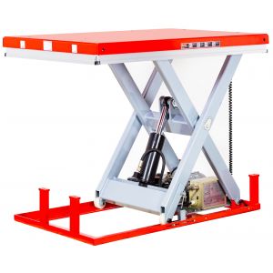 Table &eacute;l&eacute;vatrice &eacute;lectrique fixe &agrave; ciseaux - 2000 kg - hauteur 1000 mm - 1300x820 mm - 230V - hydraulique MW Tools TPSL2100 - Neuf