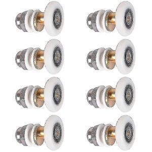 Roulettes de porte de douche - Roulettes de rechange pour porte de douche coulissante, 8 pieces 20/23/25/27 mm - Neuf