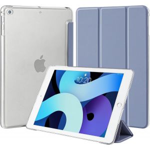 NAERYUT-Coque Pour Ipad 6Ème/5Ème Génération 9,7 Pouces,Compatible Avec Ipad Air 1/Air 2,Étui De Protection Léger Coque Arrière En Pc Rigide Translucide Givré Pour Ipad 9,7"" Gris Lavande - Neuf