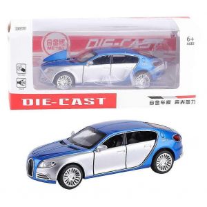Children Mini Pull Back Toy Alloy Vehicle Car Model Open Door with Simulation Light Sound - Neuf