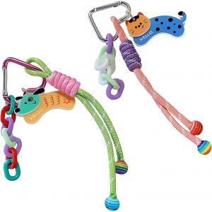 Loc-2 Pi&egrave;ces Porte Clef,Porte Cl&eacute;,Porte Clef Femme,Porte Cl&eacute; Kawaii,Porte Cl&eacute; Femme,Porte Cles Pendentif En Forme De Chiot,Cadeau Pour Femmes - Neuf