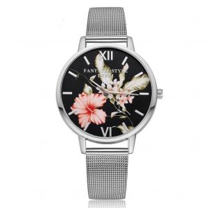 Lvpai Mode Femmes M&eacute;tal Quartz Mouvement Montre-Bracelet Bracelet Bande De Montre R&eacute;glable (Argent) - Neuf