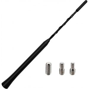 23cm Mini Antenne Voiture Courte, Fm/Am Tige D'antenne De Voiture, Mini Antenne De Voiture Universelle, Avec 3 Vis M4/M5/M6, Pour La R&eacute;ception Radio Fm/Am-Vbdsfgsdyfg - Neuf