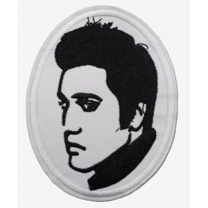 &Eacute;cusson Thermocollant Elvis Presley Portrait Brod&eacute; Patch 10x8 Cm - Neuf