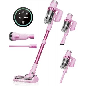 Aspirateur Sans Fil,45 000 Pa/550 W,Autonomie De 45 Minutes,Moteur Sans Brosse,Affichage Led,Aspirateur Sans Fil 6 En 1,Pour Poils D'Animaux,Sols Durs,Tapis - Neuf