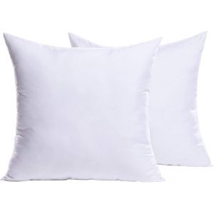 CAUC-Coussin 35x35 cm Lot de 2, Coussins de Garnissage, Coussins Decoratifs pour Canapes, Blanc Coussin 35x35 sans Housse, Int&eacute;rieur Coussin, Rembourrage Coussin - Neuf