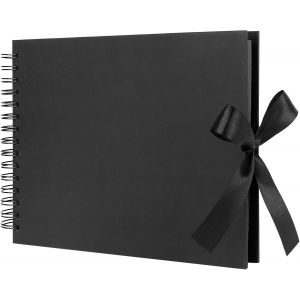 Mevronisshop-Album Photo &Agrave; Personnaliser Soi-M&ecirc;me - 80 Pages Noires - Format A4 - Album Photo Diy - Papier Kraft - Pour Photos De B&eacute;b&eacute;, Saint-Valentin, Anniversaire - Neuf