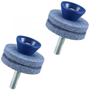 2 Affûteurs Lame De Tondeuse à Gazon Double Couche,ésistant à l'usure Adapté à La Plupart des Perceuses électriques Ou Perceuses à Main Professionnelle Accessoire Perceuse De Fichier Rotatif - Neuf