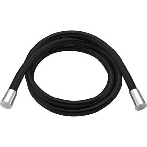 Tuyau Douche Anti-Explosion 150 cm - Surface Noir Mat Anti-Trace - Compatible Têtes de Douche Standard 1/2" - Flexible Incurvable & Durable - Neuf