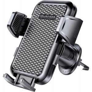 JGD-2024 Neuf Accroche Telephone Voiture, Support Telephone Voiture Grille Aeration, Socles T&eacute;l&eacute;phone Automobile Rotatif &agrave; 360&deg;, Porte Portable Voiture Universel Pour iPhone Samsung Xiaomi Smartphone - Neuf