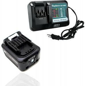 MEVRONISSHOP-BL1041B 4,0Ah 4000mAh Batterie + Chargeur 10.8V-12V DC10WD DC10SB, Compatible Makita 12V Batterie BL1015 BL1016 BL1041B BL1040B BL1021B CP100DZ MP100DZ JR103DZ DF333DZ TD110D HR140DZ - Neuf