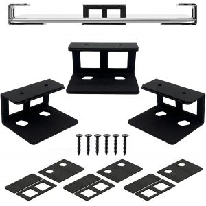 acdsgd-Support sous Bureau, Support pour Ordinateur Portable sous Le Bureau, Support M&eacute;tallique Multifonctionnel pour Ordinateur Portable/Tablette/Clavier/Routeur, pour Appareils &Eacute;paisseur < 3,6cm - Neuf