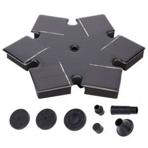 HJLIAN Mini fontaine de jardin flottante a energie solaire, fontaine d'exterieur pour paysage, 5 V, 1,4 W - Neuf